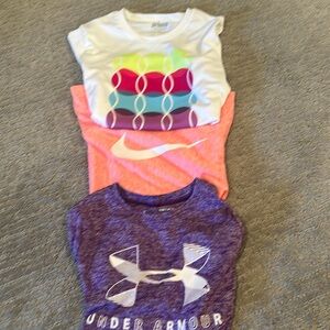 Girls Performance Wear T-Shirt  Bundle- Nike, Prince, Under Armour - Great Value
